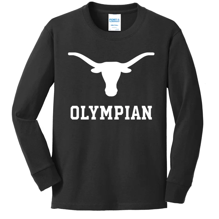 Paolo Banchero Kevin Durant Wearing Olympian Kids Long Sleeve Shirt