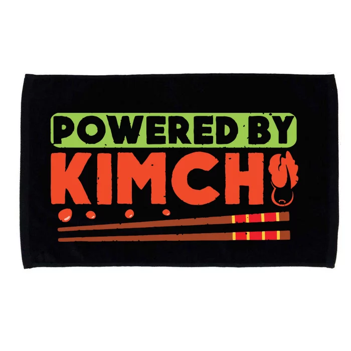 Powered By Kimchi Korean Asian Food Lovers Microfiber Hand Towel