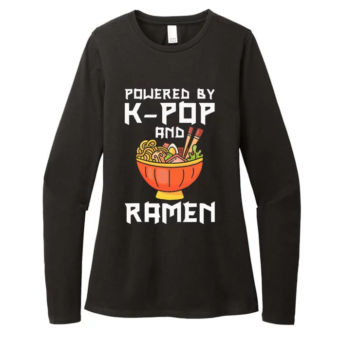 Powered By Kpop And Ra Kpop Merch Merchandise Womens CVC Long Sleeve Shirt