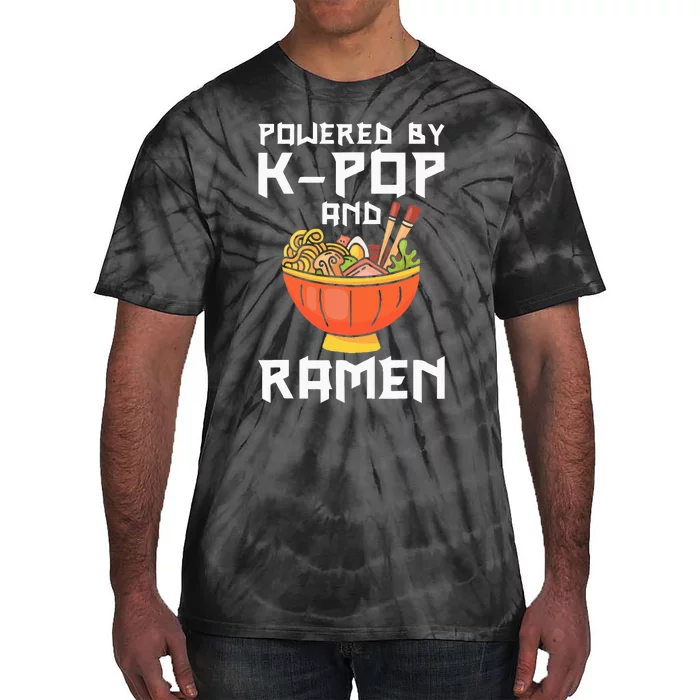 Powered By Kpop And Ra Kpop Merch Merchandise Tie-Dye T-Shirt