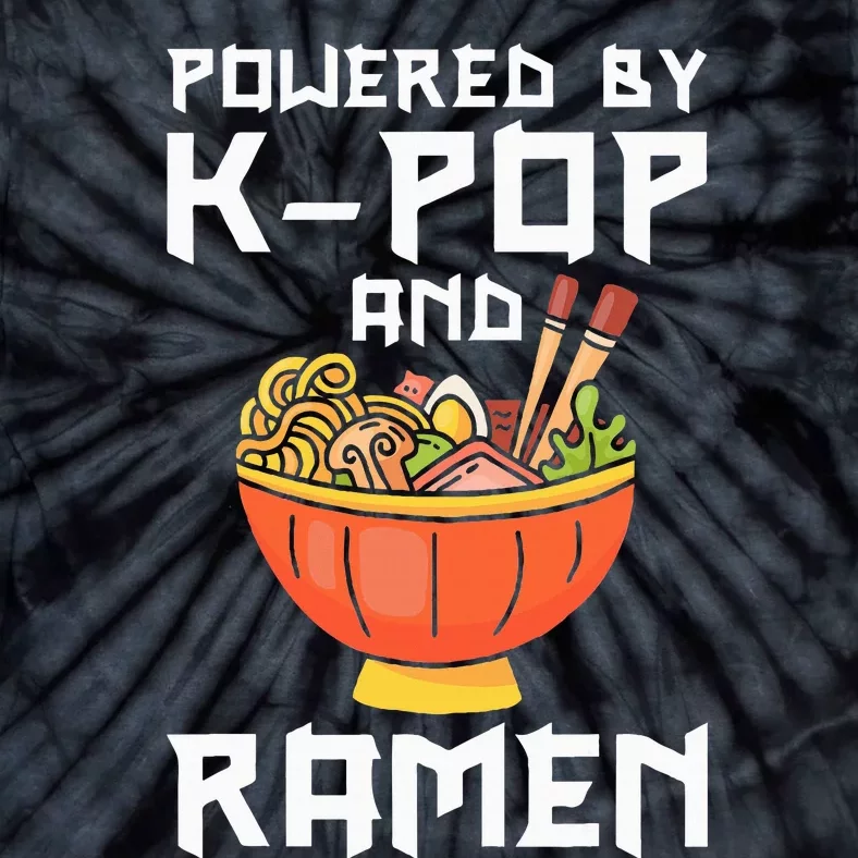 Powered By Kpop And Ra Kpop Merch Merchandise Tie-Dye T-Shirt