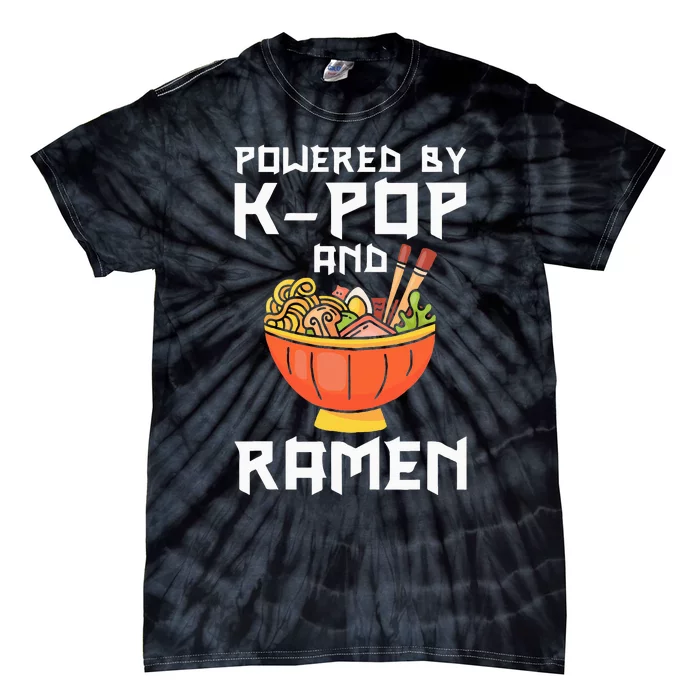 Powered By Kpop And Ra Kpop Merch Merchandise Tie-Dye T-Shirt