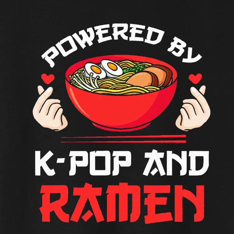 Powered by Kpop and Ra Kpop Merch Merchandise Gift Women's Crop Top Tee