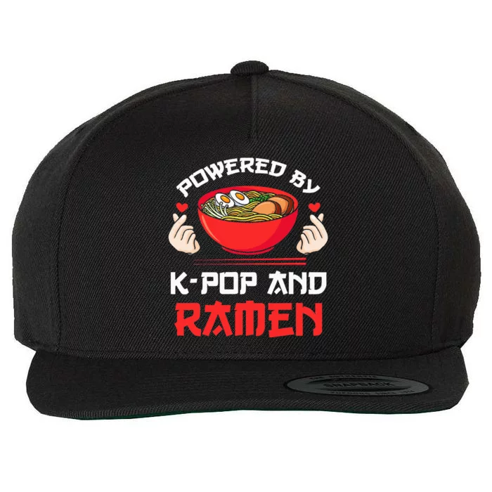 Powered by Kpop and Ra Kpop Merch Merchandise Gift Wool Snapback Cap