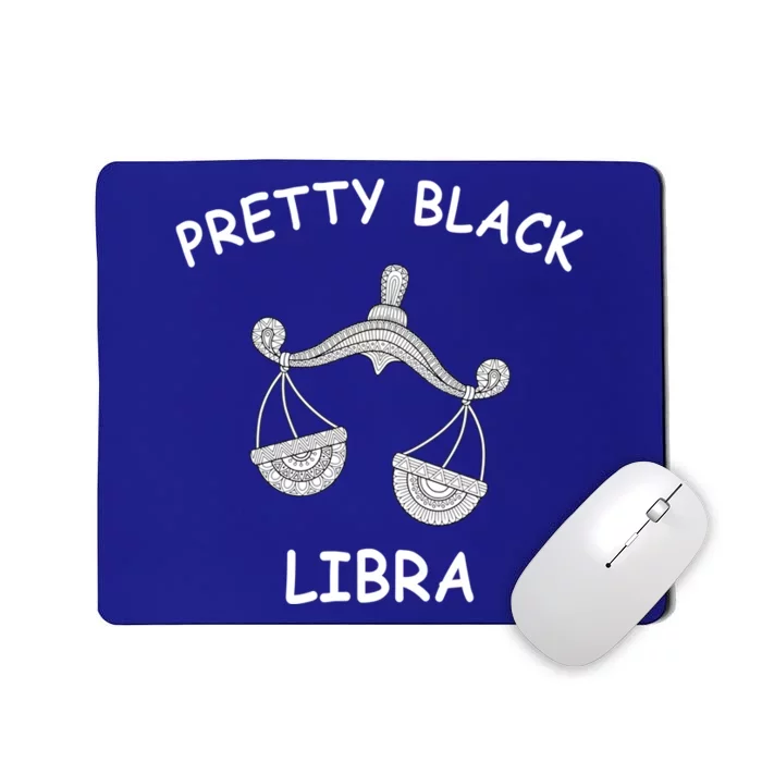 Pretty Black Libra Zodiac Sign Image Gift Mousepad