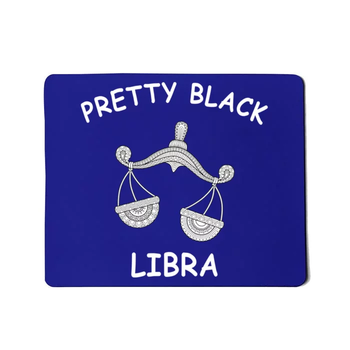 Pretty Black Libra Zodiac Sign Image Gift Mousepad