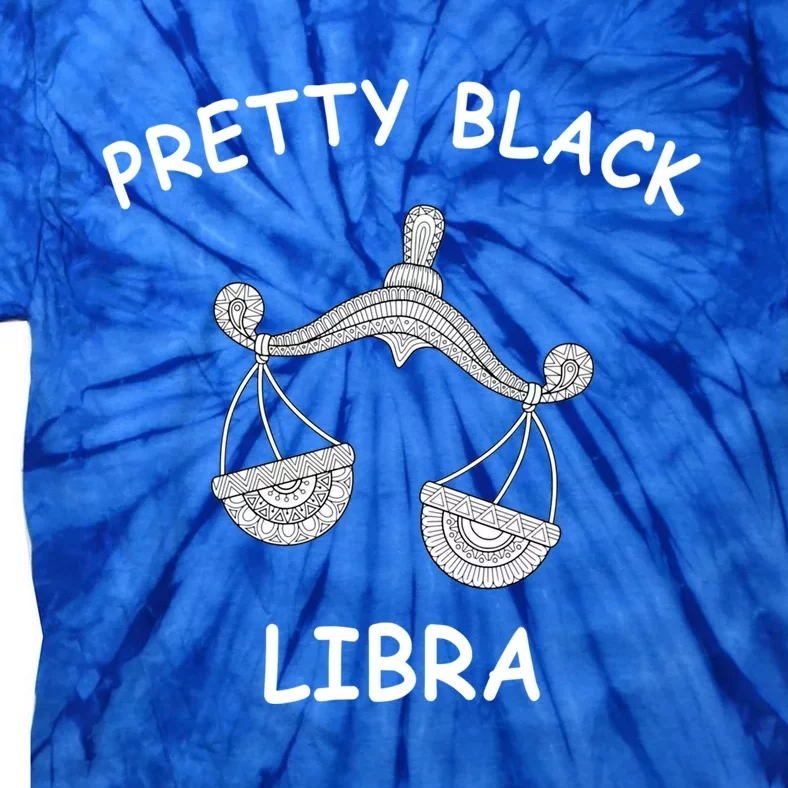 Pretty Black Libra Zodiac Sign Image Gift Tie-Dye T-Shirt