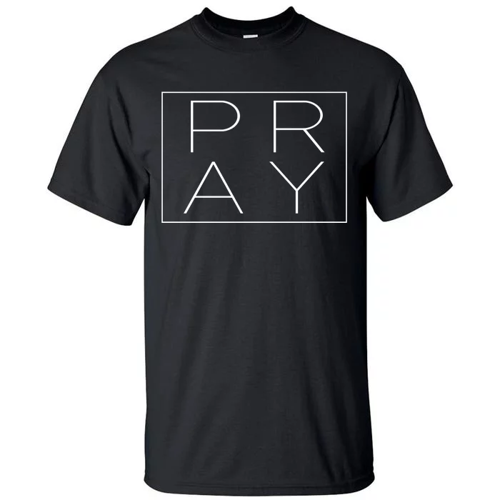 Pray Boxed Logo Tall T-Shirt