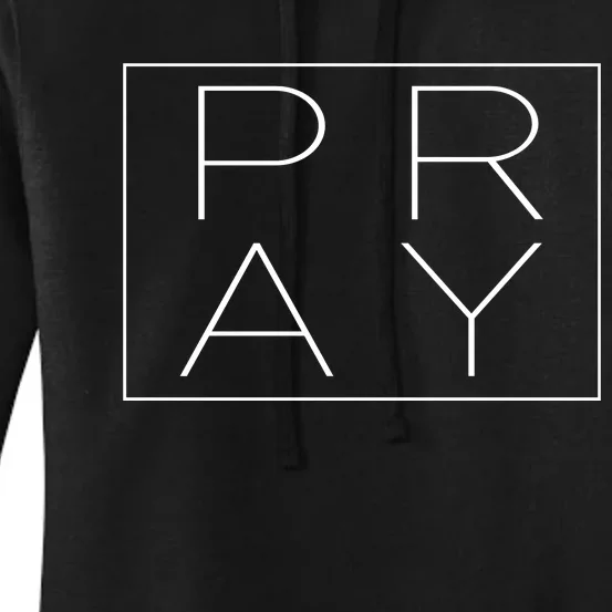 Pray Boxed Logo Women's Pullover Hoodie