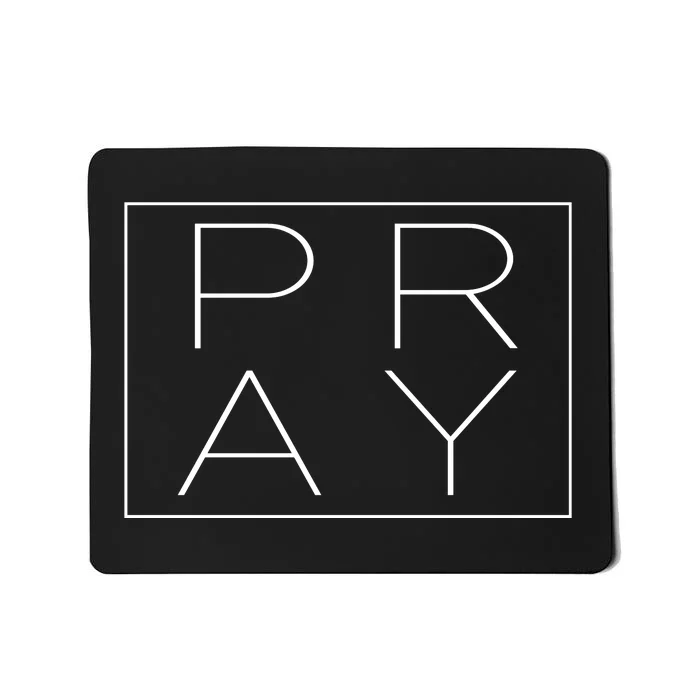 Pray Boxed Logo Mousepad