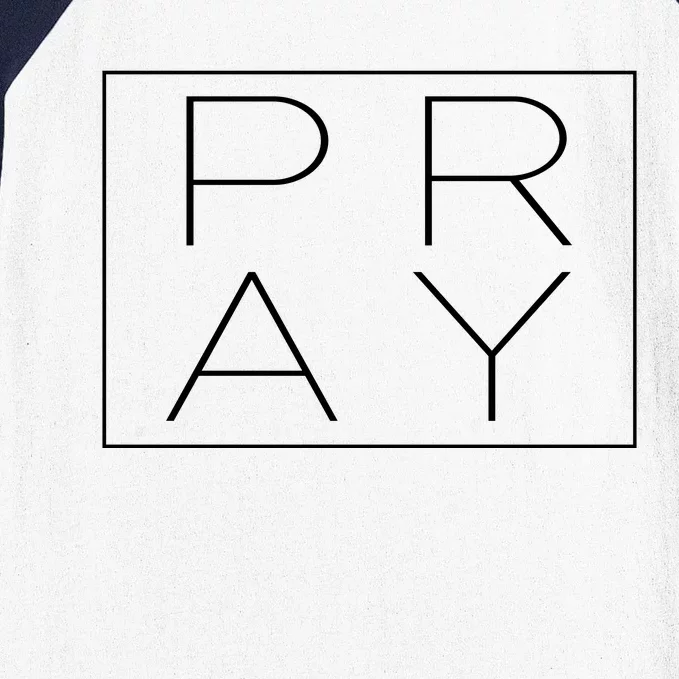 Pray Boxed Logo Baseball Sleeve Shirt