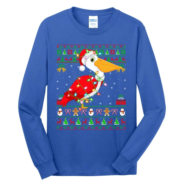 Pelican Bird Lover Matching Ugly Pelican Christmas Gift Tall Long Sleeve T-Shirt