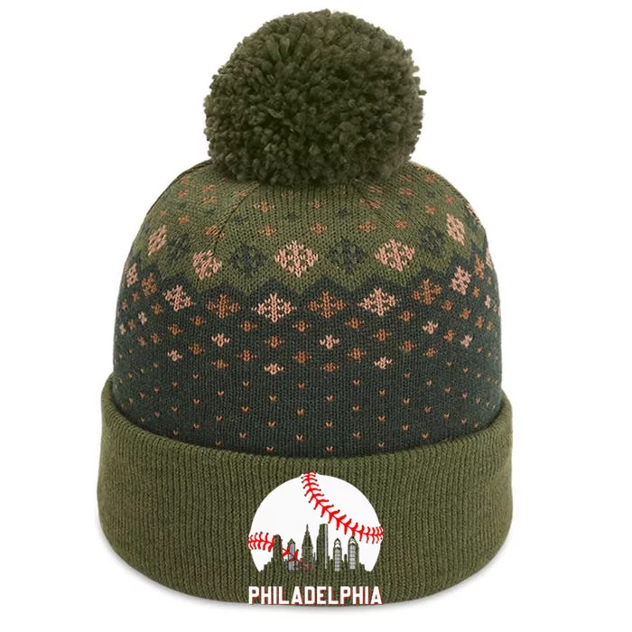 P.H.I.L.L.Y Baseball Leopard Heart Baseball The Baniff Cuffed Pom Beanie