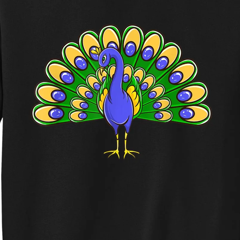 Peacock Bird Love Peacock Birds Peacock Lover Tall Sweatshirt