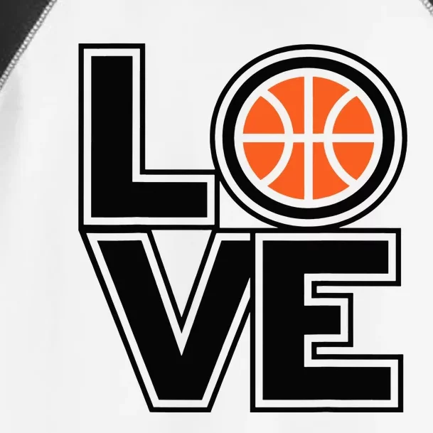 Player Basketball Love Heart Apparel Funny Valentines Day Toddler Fine Jersey T-Shirt