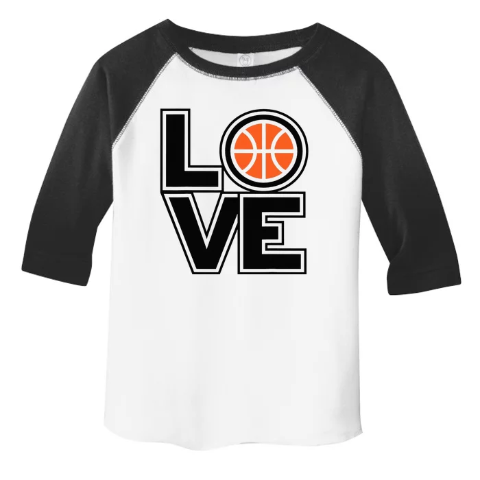 Player Basketball Love Heart Apparel Funny Valentines Day Toddler Fine Jersey T-Shirt