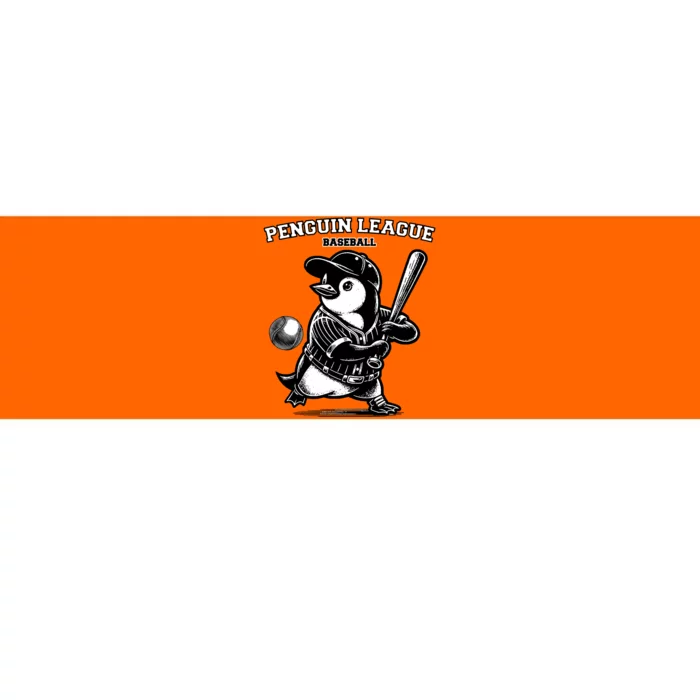 Penguin Baseball League Bumper Sticker