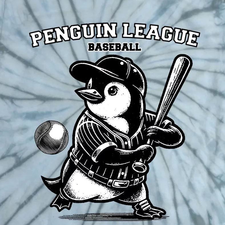 Penguin Baseball League Tie-Dye T-Shirt