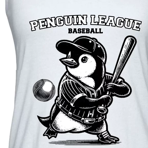 Penguin Baseball League Ladies Essential Flowy Tank