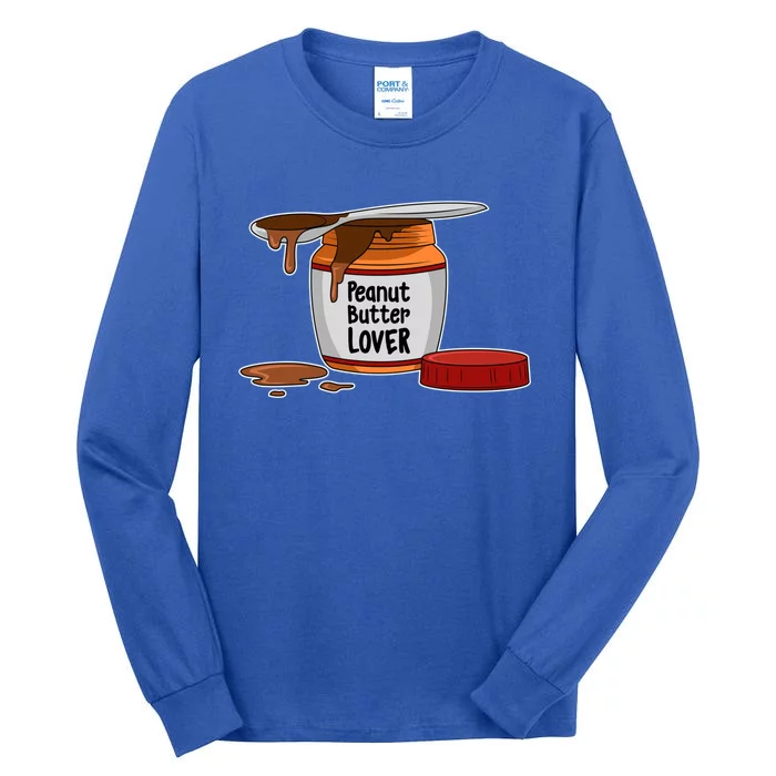 Peanut Butter Lover Costume Peanut Butter Cute Gift Tall Long Sleeve T-Shirt