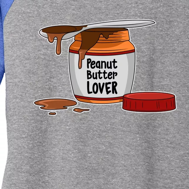 Peanut Butter Lover Costume Peanut Butter Cute Gift Women's Tri-Blend 3/4-Sleeve Raglan Shirt