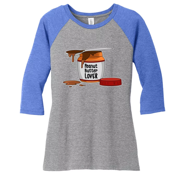 Peanut Butter Lover Costume Peanut Butter Cute Gift Women's Tri-Blend 3/4-Sleeve Raglan Shirt