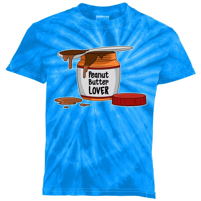 Peanut Butter Lover Costume Peanut Butter Cute Gift Kids Tie-Dye T-Shirt