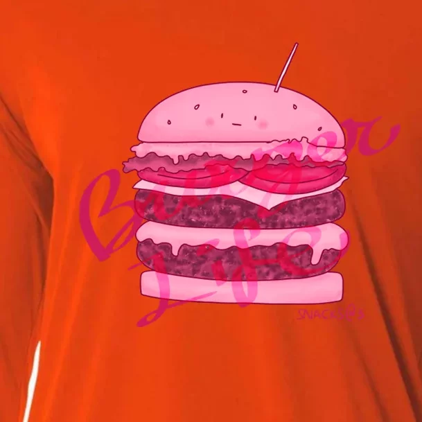 Pink Burger Life Cooling Performance Long Sleeve Crew