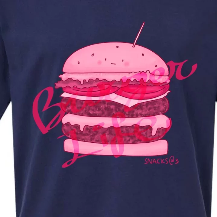 Pink Burger Life Sueded Cloud Jersey T-Shirt