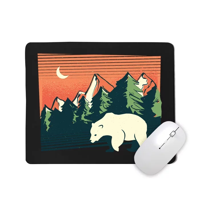 Polar Bear Landscape Mousepad