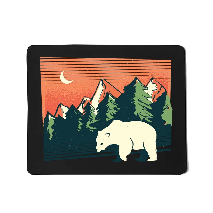 Polar Bear Landscape Mousepad