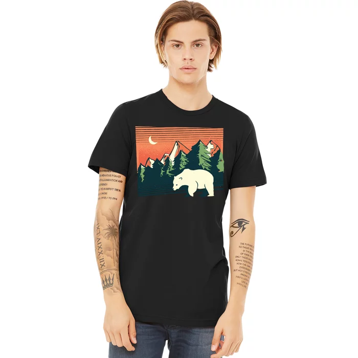 Polar Bear Landscape Premium T-Shirt