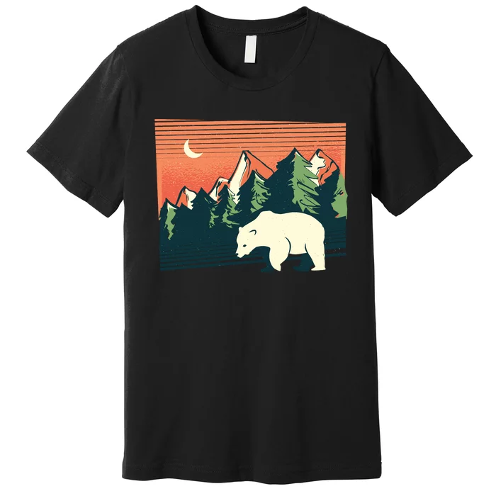 Polar Bear Landscape Premium T-Shirt