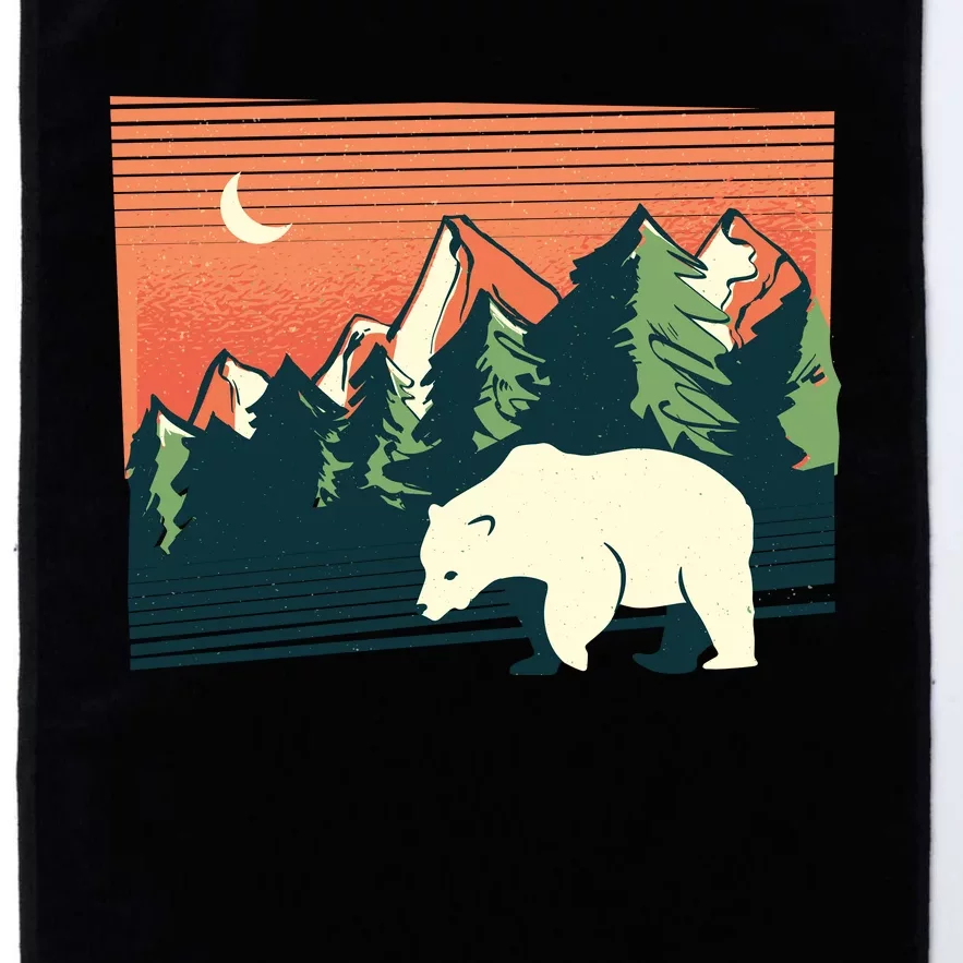 Polar Bear Landscape Platinum Collection Golf Towel