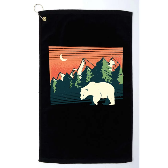 Polar Bear Landscape Platinum Collection Golf Towel