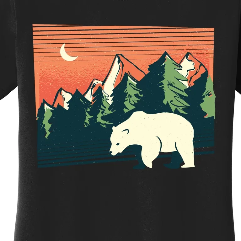 Polar Bear Landscape Women's T-Shirt