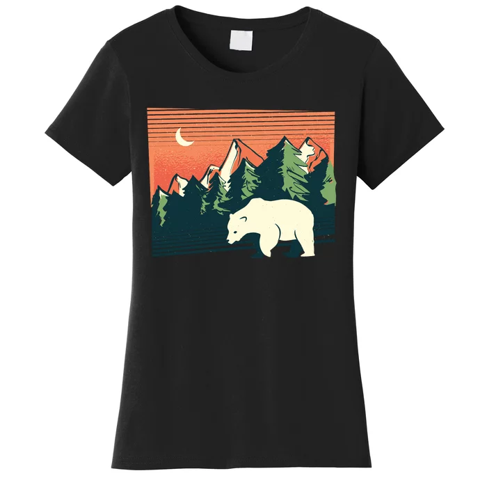 Polar Bear Landscape Women's T-Shirt