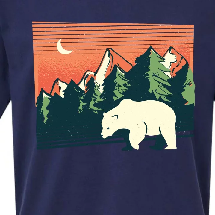 Polar Bear Landscape Sueded Cloud Jersey T-Shirt