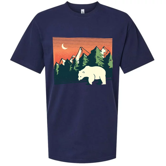 Polar Bear Landscape Sueded Cloud Jersey T-Shirt