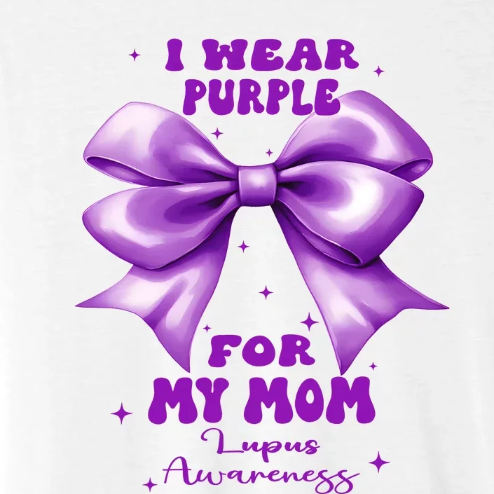 Purple Bow Lupus Awareness For My Mom ChromaSoft Performance T-Shirt