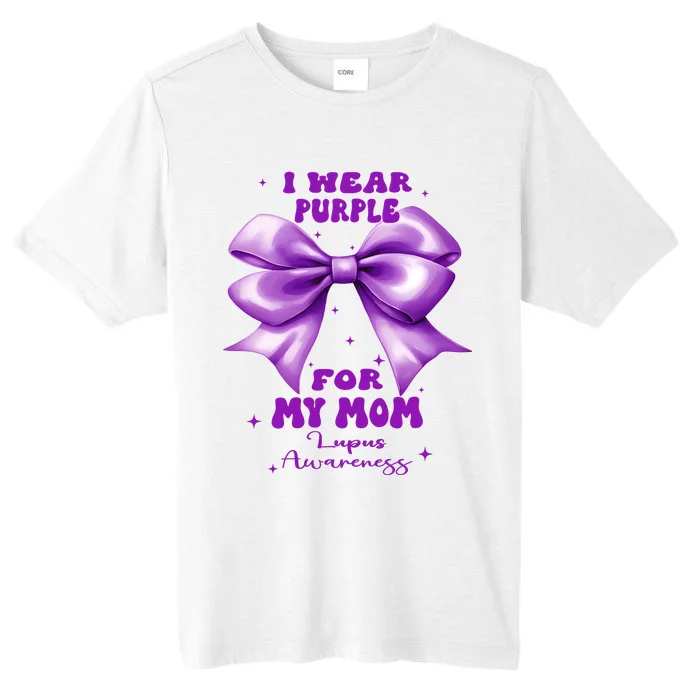 Purple Bow Lupus Awareness For My Mom ChromaSoft Performance T-Shirt