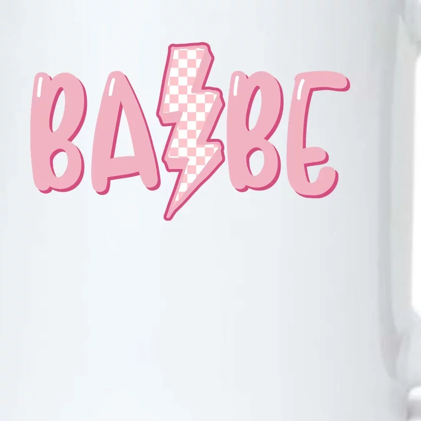 Pink Babe Lightning Bolt Little Black Color Changing Mug