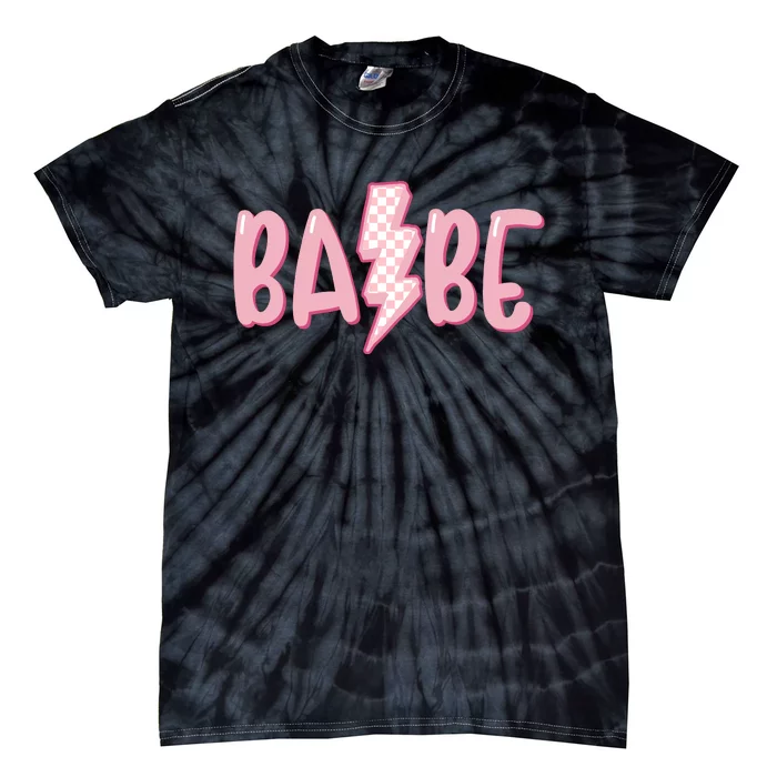 Pink Babe Lightning Bolt Little Tie-Dye T-Shirt