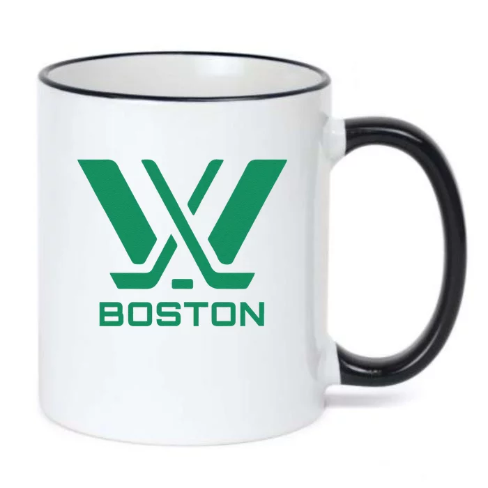 Pwhl Boston Logo Black Color Changing Mug