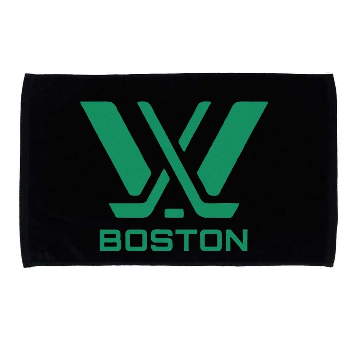 Pwhl Boston Logo Microfiber Hand Towel