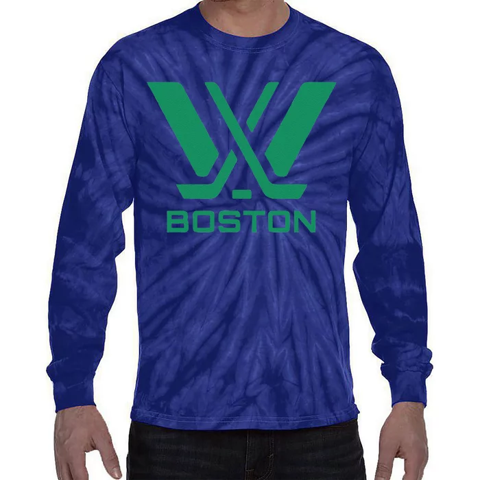 Pwhl Boston Logo Tie-Dye Long Sleeve Shirt