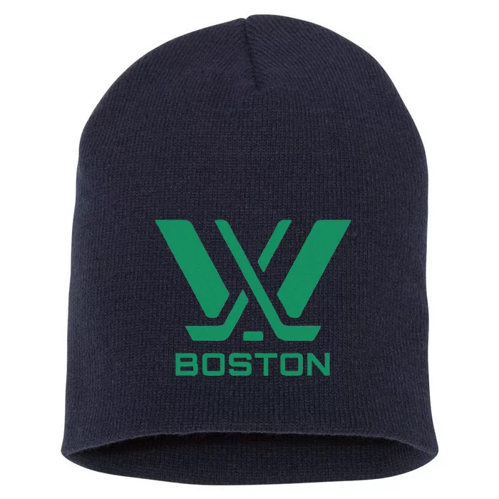 Pwhl Boston Logo Short Acrylic Beanie