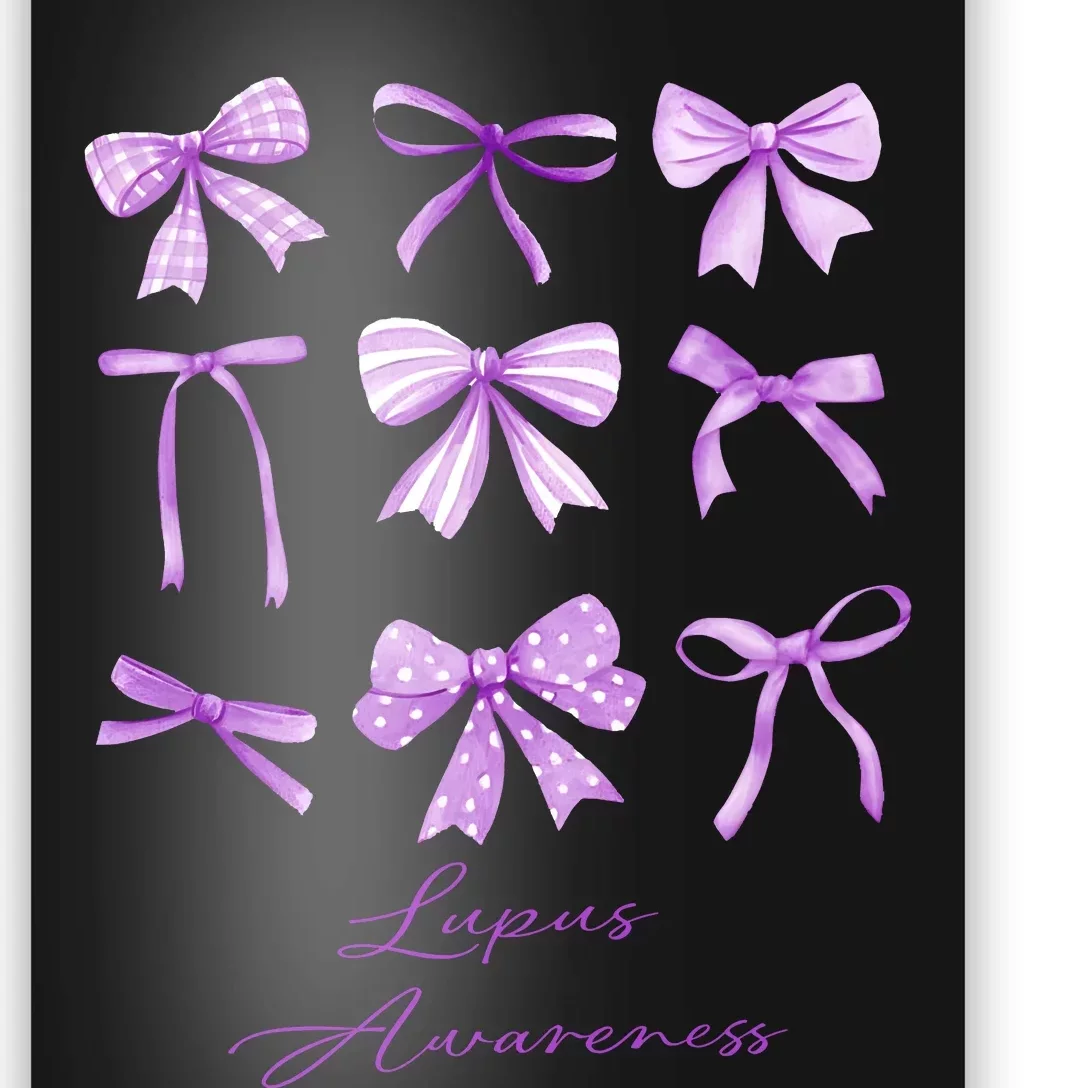 Purple Bow Lupus Awareness Poster