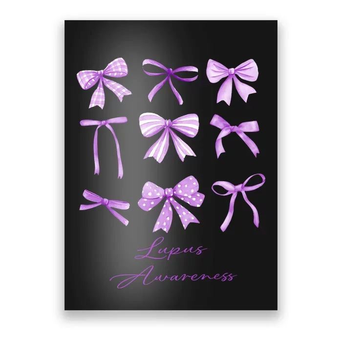 Purple Bow Lupus Awareness Poster