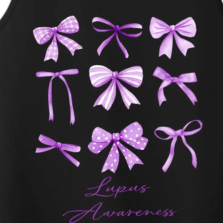 Purple Bow Lupus Awareness Performance Tank